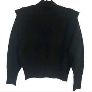 PROLOGUE Wool Blend Black Sweater Size Med - EUC!